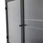 Armoire de rangement murale en métal à 2 portes avec portes et tablettes en verre trempé pour la salle de bain, la cuisine, le salon et le bureau