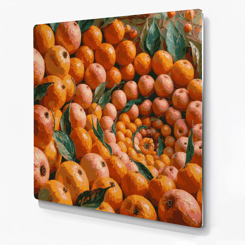 Art mural en métal Fruit, H 16 po x l 16 po