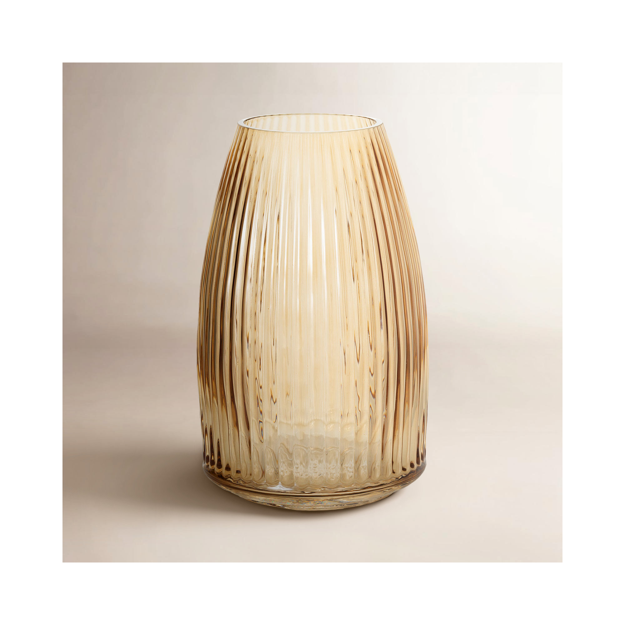 Ruebin 8'' Glass Table Vase, Amber