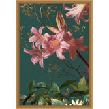 Baroque Bouquet 1' Framed Graphic Art Print on Glass
