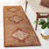 Ezell Hand Tufted Wool/Cotton/Latex Floral Rug in Rust