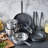 Bobby Flay by GreenPan Stainless Steel Uncoated & PFAS-Free Nonstick 12-Piece Cookware Set