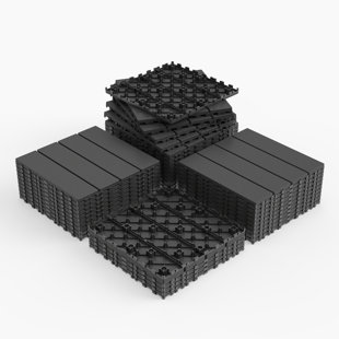 1 ft. x 1 ft. Outdoor Plastic Interlocking Deck Tile (Set of 44)