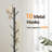 Adjustable Height Freestanding Coat Rack with Natural Marble Base, Metal Hall Tree with 10 Hooks