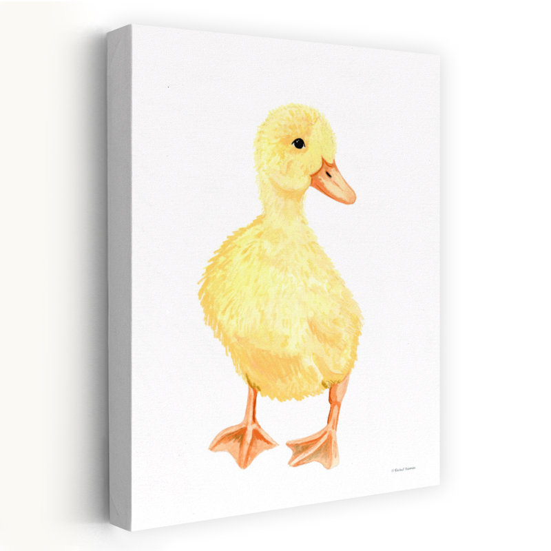 Adorable canard moelleux, art contemporain printanier, H 48 po x l 32 po