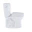 Toilette ronde deux pièces TOTO® Drake® II à hauteur universelle 1,28 GPF avec CEFIONTECT, coton blanc-67228066-27697129