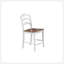 Ensemble de salle à manger blanc à hauteur de comptoir 5 pièces 4 chaises X