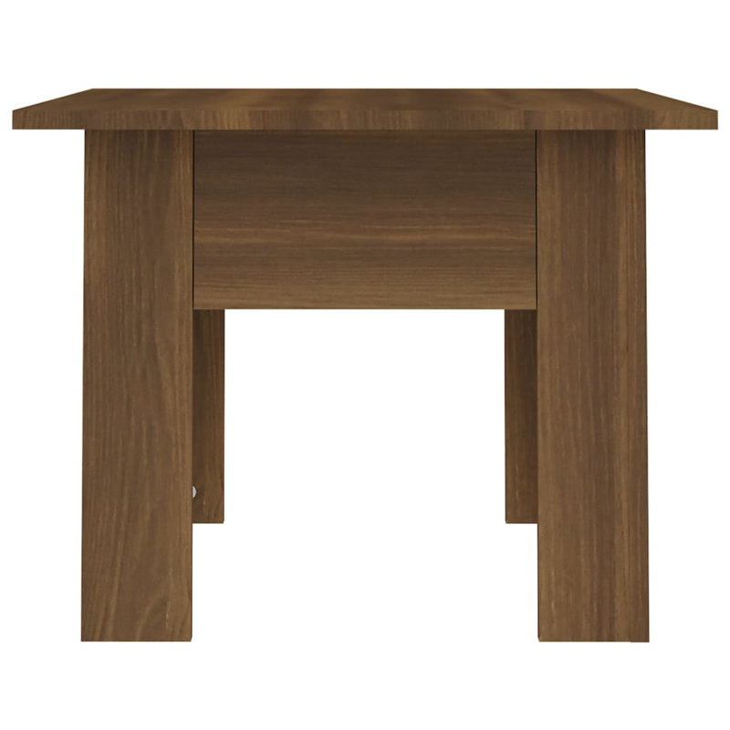 Table de bout en bois d'ingénierie, Brun, 15,7 po x 15,7 po x 16,5 po