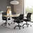 Adjustable Office Chair with 360°Rotation, Height and Tilt Control,Black-600872380