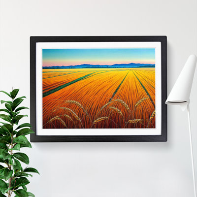 Wholesome Wheat Field - Framed Print