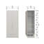Pure 2 Door Manufactured Wood Wardrobe