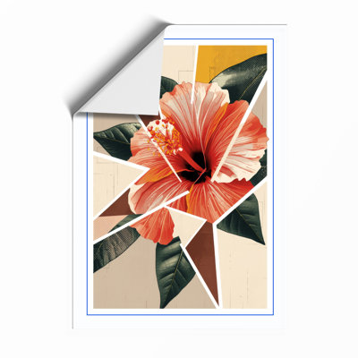 Hibiscus in Bloom Botanical - Framed Print