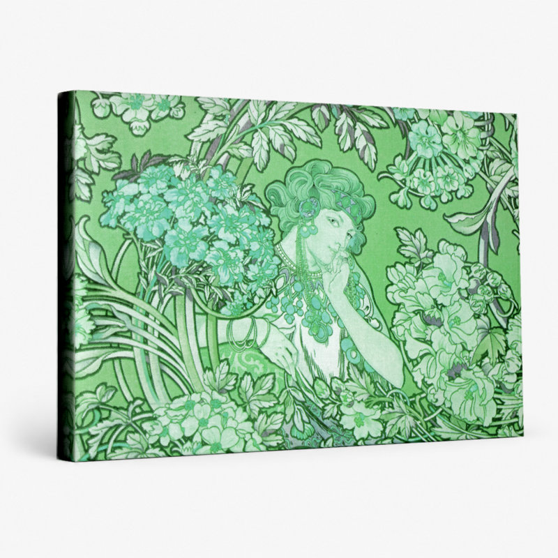 Lierre (1901) - paysage, art mural sur toile, 20" W x 16" H