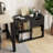 3-Cube Bookcase 2-tier Wooden Storage Shelf with Pull-out Drawer-1531374695