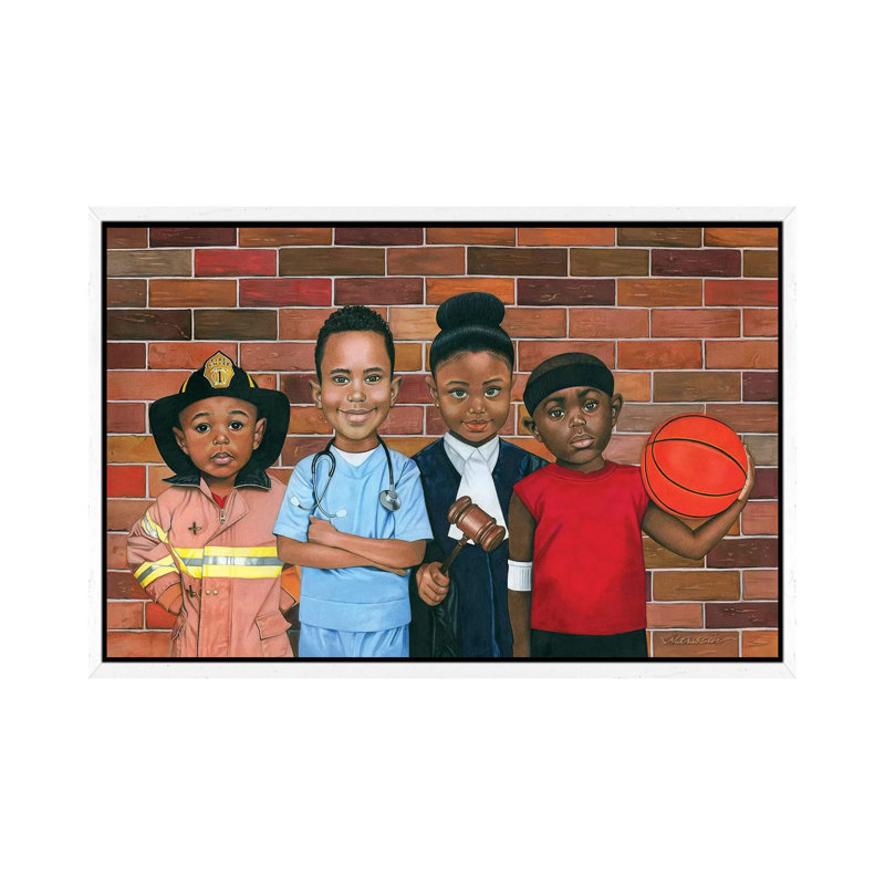 The Future 1 Piece Painting on Canvas, 66.04 cm H x 45.72 cm W, White Framed Canvas