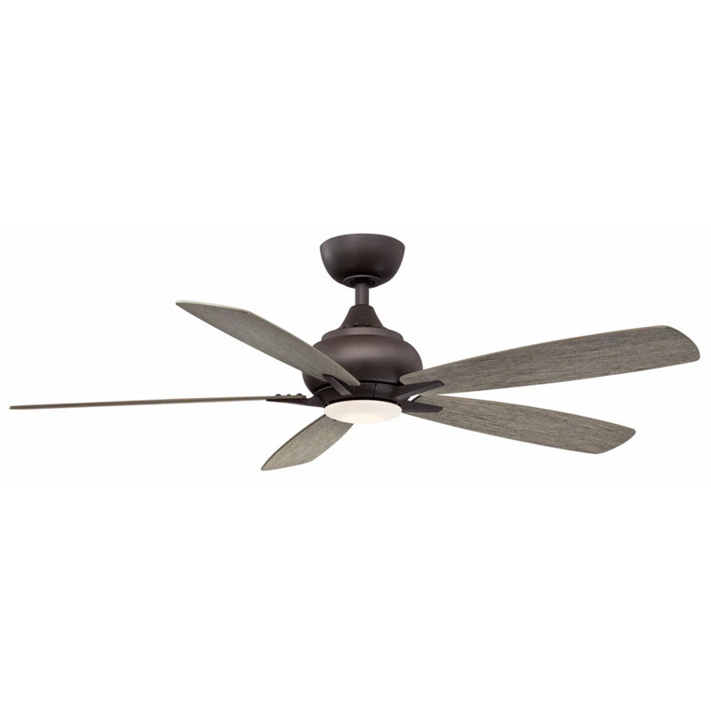 Doren 52 inch Indoor Ceiling Fan with LED Light Kit - Matte Greige, Gray