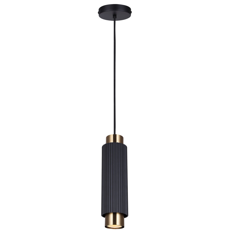 Cohen 1 Light Pendant, 1 Light, Black/Gold