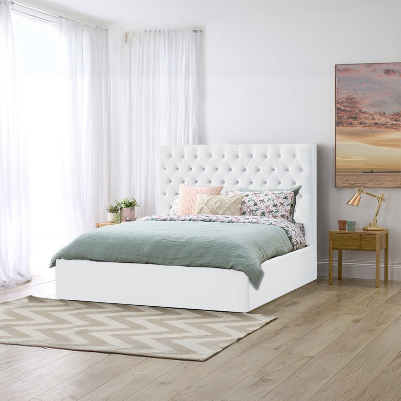 Cuauhtli Storage Bed, Double (4'6), White