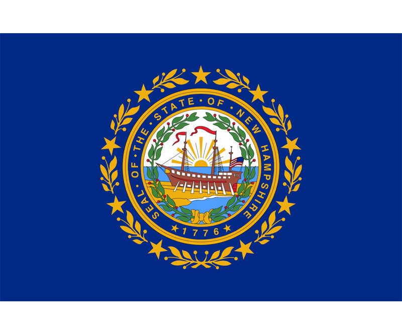 New Hampshire State, 27" H x 40" W