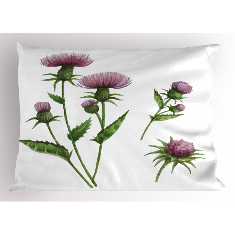 Thistle Polyester Sham Set, King