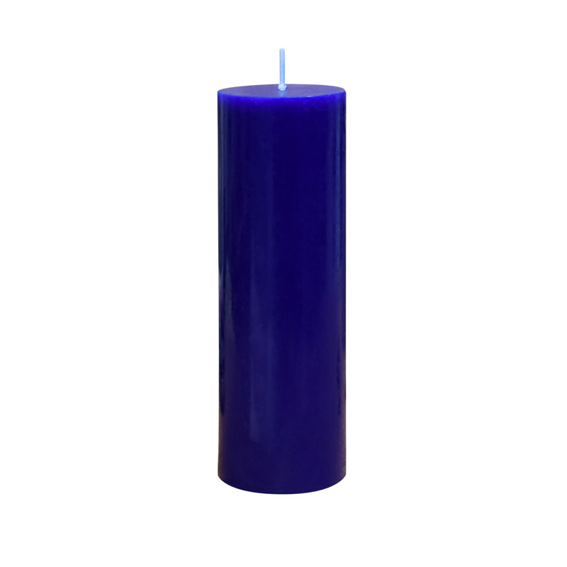 2 X 6 Inch Pillar Floating Candle, 24, Blue, 6" H x 2" W x 2" D