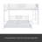 L-Shaped Metal Twin Over Full Size Bunk Bed-1629688906
