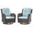 Anahit Swivel Wicker Patio Chair with Cushions (Set of 2)-92661373