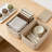 Woven Cotton Storage Baskets Set Of 3, Handmade Organizer Bins For Closet, Shelf, Desk, And Nursery, Decorative Rectangular Baskets For Home Organization-885824955