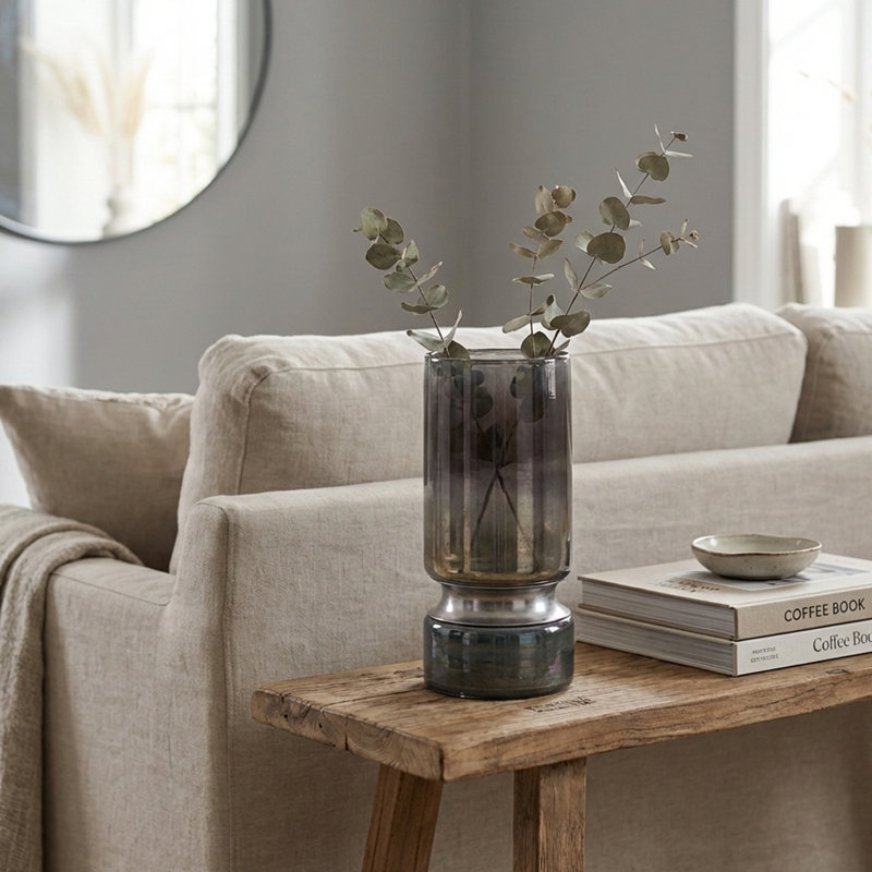 Vase de table Aurian, H 10,6 po x l 4,7 po x P 4,7 po
