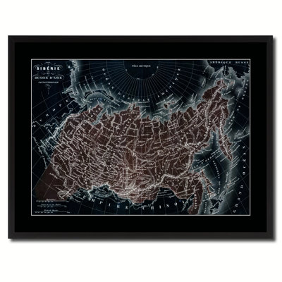 Siberia Russia Vintage Vivid Color Map Canvas, 16x21 -  17 Stories, 51FC8DD8DC9C45078046D617A0F788AA