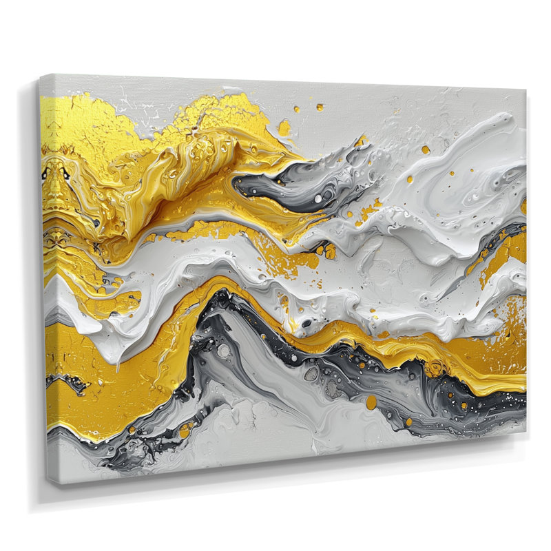 Amezcua - Abstract Large Wall Art, Toile tendue sur cadre, Ne s’applique pas, H 24 po x l 32 po