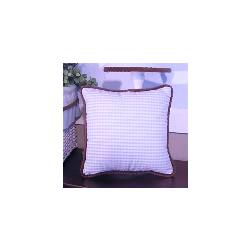 Coussin bleu chocolat