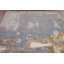 Tapis oriental gris et bleu abstrait 6 x 8