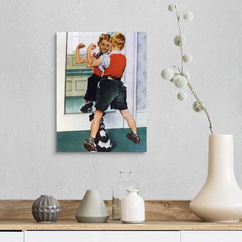 Art mural sur toile The Muscleman, H 16 po x l 12 po x P 1,25 po, Toile tendue