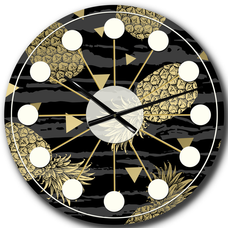 Horloge murale Mid-Century, Grand