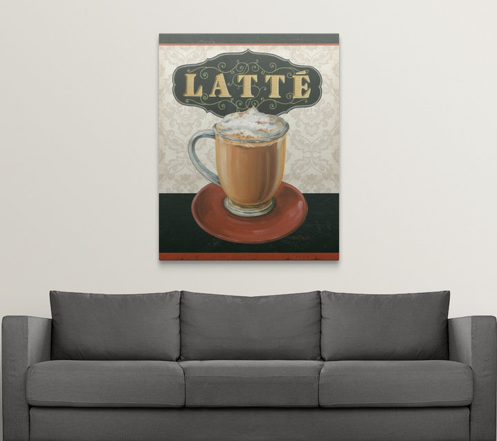 « ii » par lisa audit Coffee Moment, H 48 po x l 38 po x P 1,5 po, Toile