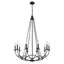 Lustre empire 10 lumières façon bougie