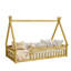 Twin Tent-shaped Floor Bed with Guardrails,Slats-1488002097-1488002098