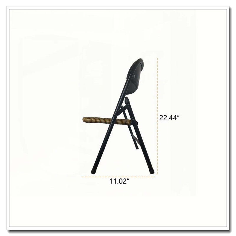 Ensemble de 4 chaises en rotin