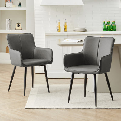 50cm H Upholstered Metal Armchair