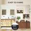 HOMCOM Decorative Rectangular Wall Mirror Wall-Mounted 30 x 40 cm Natural