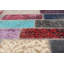 Tapis unique en laine noué à la main vert / rouge / rose 5 pi 10 po x 8 pi années 2010 Lorretta