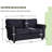 57” Easy Assembly Upholstered Loveseat Sofa-1622100525