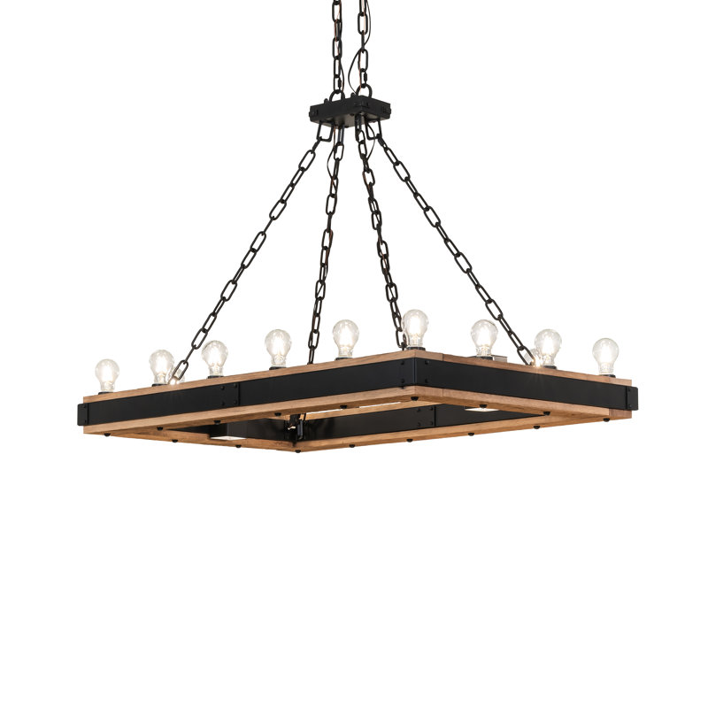 45" Long Dowling 16 Light Oblong Chandelier