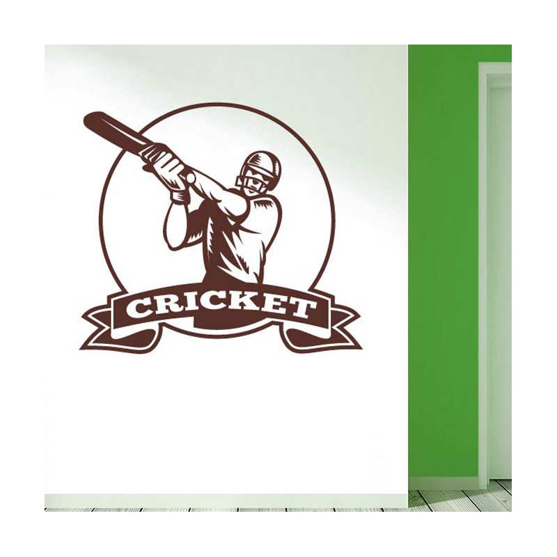Sports Wall Decal, Brown, Large