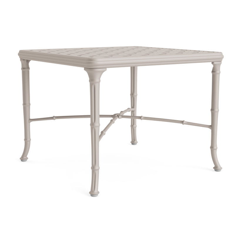 Calcutta Outdoor Square Side Table, Dove