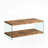 Walnut Tempered Glass Sofa Table