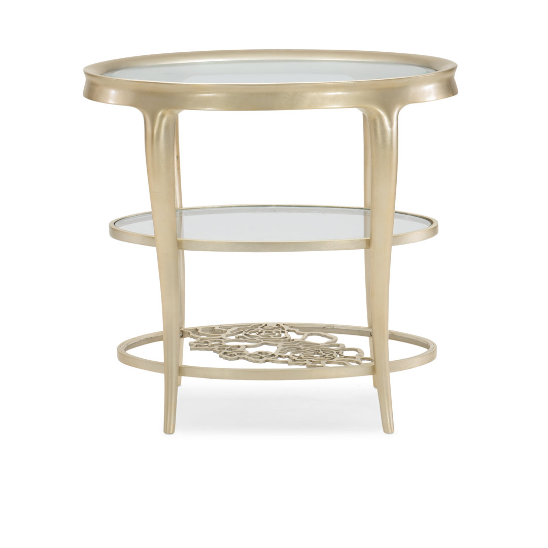 Glass Top End Table Caracole Classic
