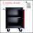 DOUBLE-DOOR CLAPBOARDl MULTI-FUNCTION TOOL CART--BLAK&RED