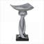 Bains d'oiseaux | Bain pour oiseaux de jardin extérieur moderne 22,8 "H | Ciment béton | Gris
